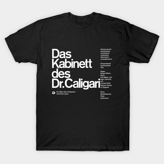 Das Kabinett des Dr. Caligari (1920) T-Shirt by MondoWarhola